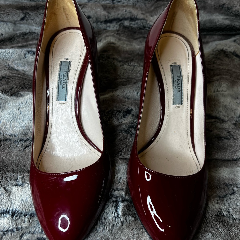 Red Patent heels